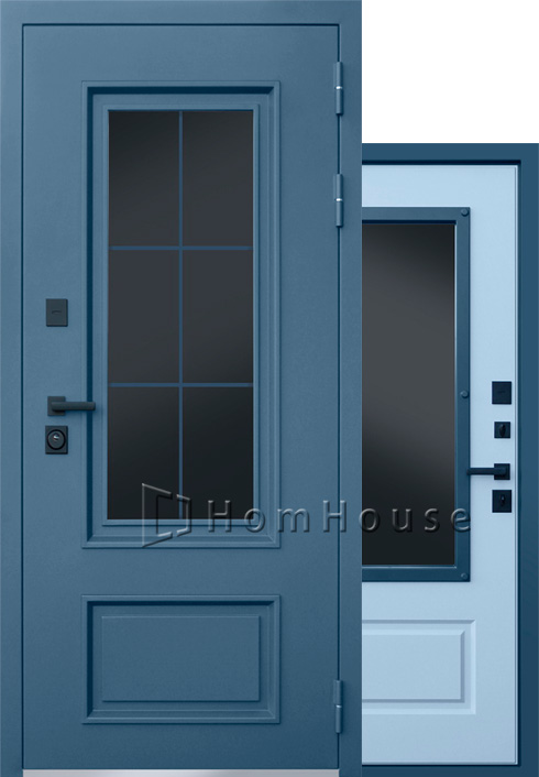 Входная дверь  Терморазрыв 3К Эльбрус с окном с шумоизоляцией