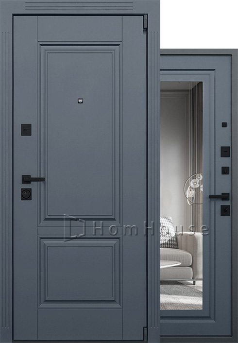 Входная дверь Гермес Неоклассика с зеркалом Elit с шумоизоляцией